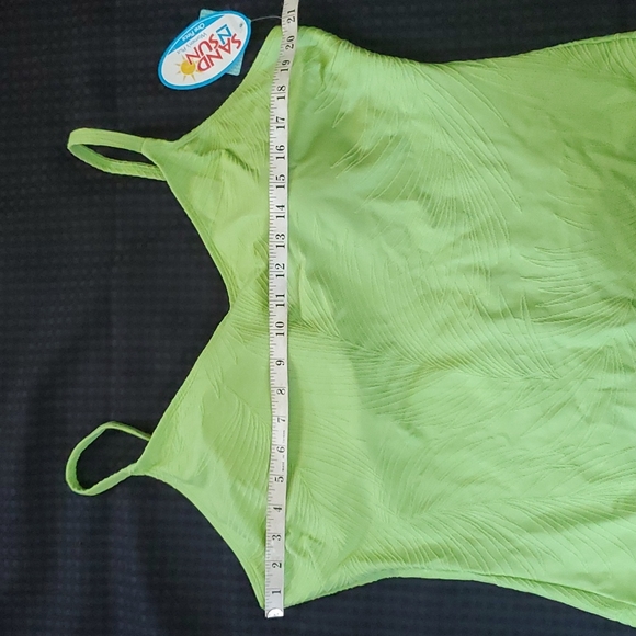 Sand N Sun, lucky lime, 1pc bathing suit, size 2X (18W/20W) - Picture 6 of 8